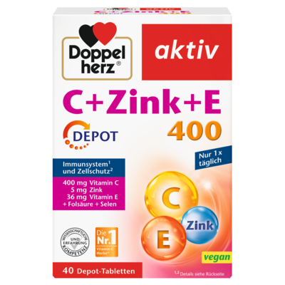 DOPPELHERZ C+Zink+E Depot Tabletten