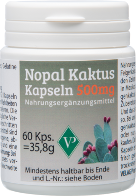 NOPAL Kaktus 500 mg Kapseln