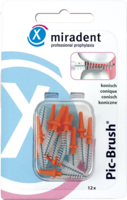 MIRADENT Interd.Pic-Brush Ersatzb.konisch orange