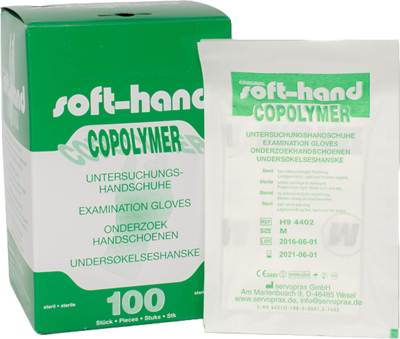 HANDSCHUHE Einmal Copolymer steril Gr.S