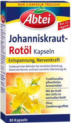 ABTEI Johanniskraut Rotöl Kapseln