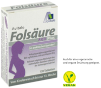 FOLSÄURE 800 Plus B12+Jod Tabletten