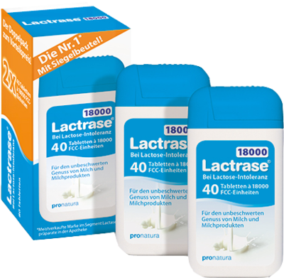 LACTRASE 18.000 FCC Tabletten teilbar im Spender