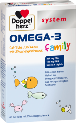 DOPPELHERZ Omega-3 Gel-Tabs family system