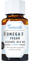 NATURAFIT Omega-3 vegan Algenöl 834 mg Kapseln