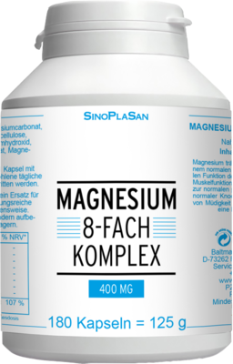 MAGNESIUM 8fach Komplex 400 mg Kapseln