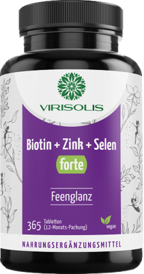 VIRISOLIS Biotin-Zink-Selen FORTE 12-Mon.vegan Tab