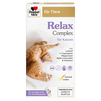 DOPPELHERZ für Tiere Relax Complex Port.Btl.f.Kat.